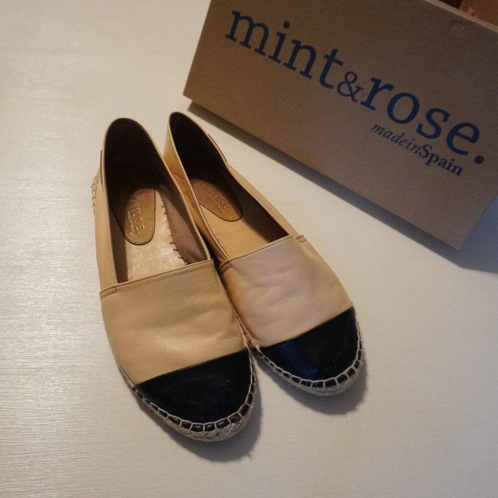 Anthropologie ~ Mint & Rose ~‎ Size 39 Cap toe Espadrilles